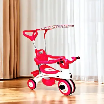 Picture of Rock Rider Complete 9M Pink-Blue Tricycle For Baby Kids Music System - Fun And Safe Tricycle For Kids' Enjoyment Cash On Delivery Available