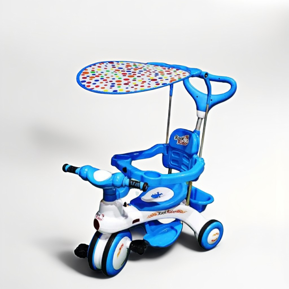 Picture of Rock Rider Complete 9M Pink-Blue Tricycle For Baby Kids Music System - Fun And Safe Tricycle For Kids' Enjoyment Cash On Delivery Available