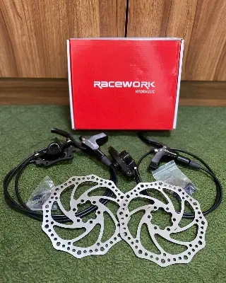 Picture of Kamroos Hydraulic Oil Brake Set MTB Bicycle Brake Front Rear With Disc
