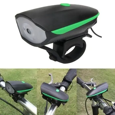 Picture of Waterproof Rechargeable 2 In 1 Bicycle bike Light and Horn (Many Colors Available)