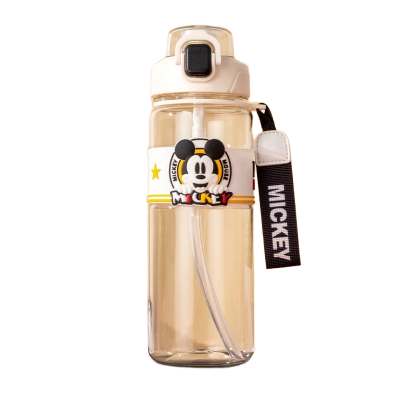 Picture of Hello Kitty & Kuromi Kids Water Bottle – 600ml | Cute Cartoon Straw Cup with Strap & Lid