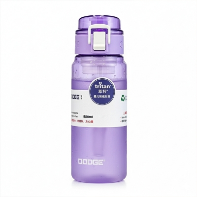 Picture of XILE DODGE 550ml Tritan Sports Water Bottle | Flip-Top Leakproof Bottle with Carry Strap