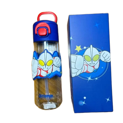 Picture of Strawberry Bear Dual-Drink Straw Cup | Cute & Functional Kids Water Bottle – 600ml