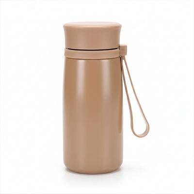 Picture of Mini Matte Vacuum Insulated Cup with Tea Infuser – 300ml | Portable Travel Thermos