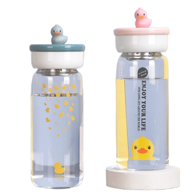 Picture of Donald Duck Kids Donut-Shaped Straw Cup – 500ml | Cute & Spill-Proof with Handle