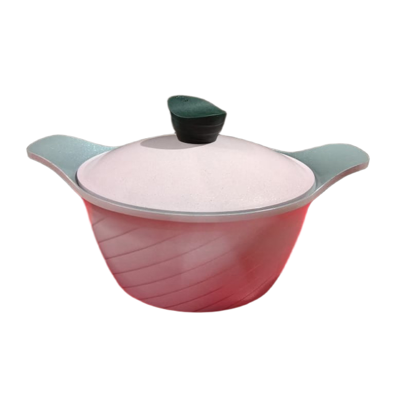 Picture of Aluminum Die-Cast Ceramic Coating Casserole 20cm Gray with Lid – 5015CGR20