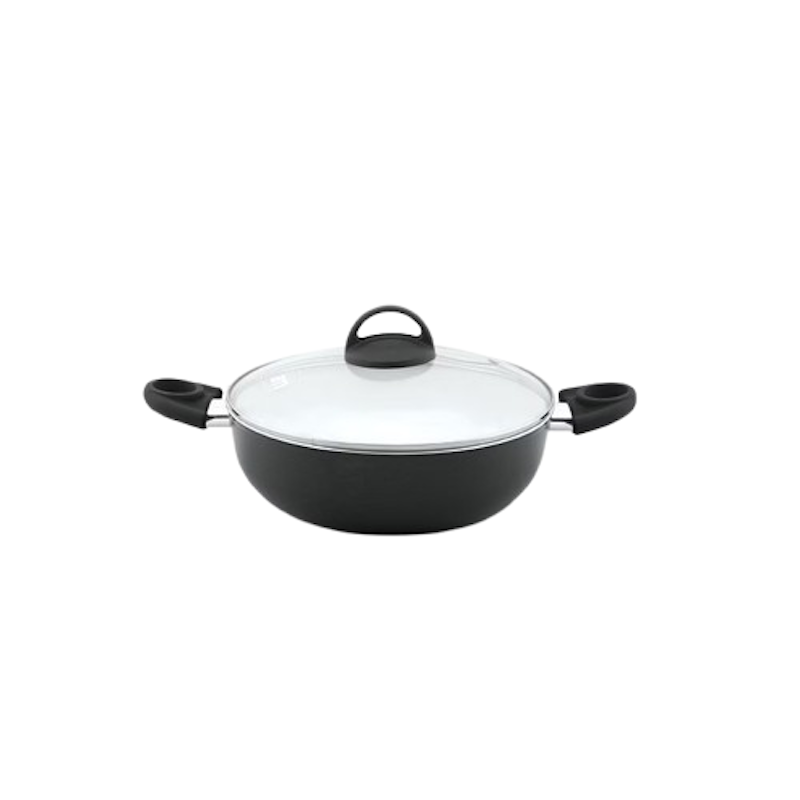 Picture of Vibrant Red Non-Stick Wok with Lid – 22cm | Model ONW22R