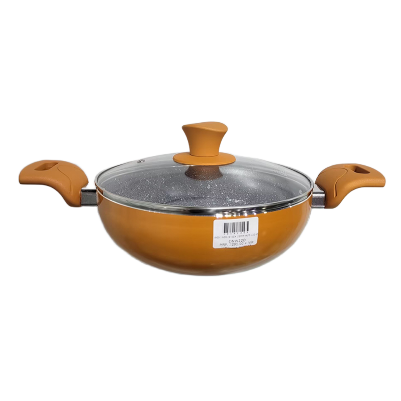 Picture of Ocean Purple Non-Stick Wok with Glass Lid – 22cm | Model ONW22P