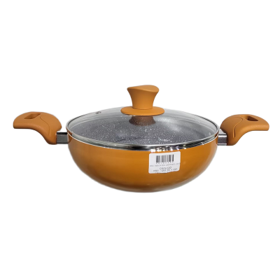 Picture of Ocean Purple Non-Stick Wok with Glass Lid – 22cm | Model ONW22P