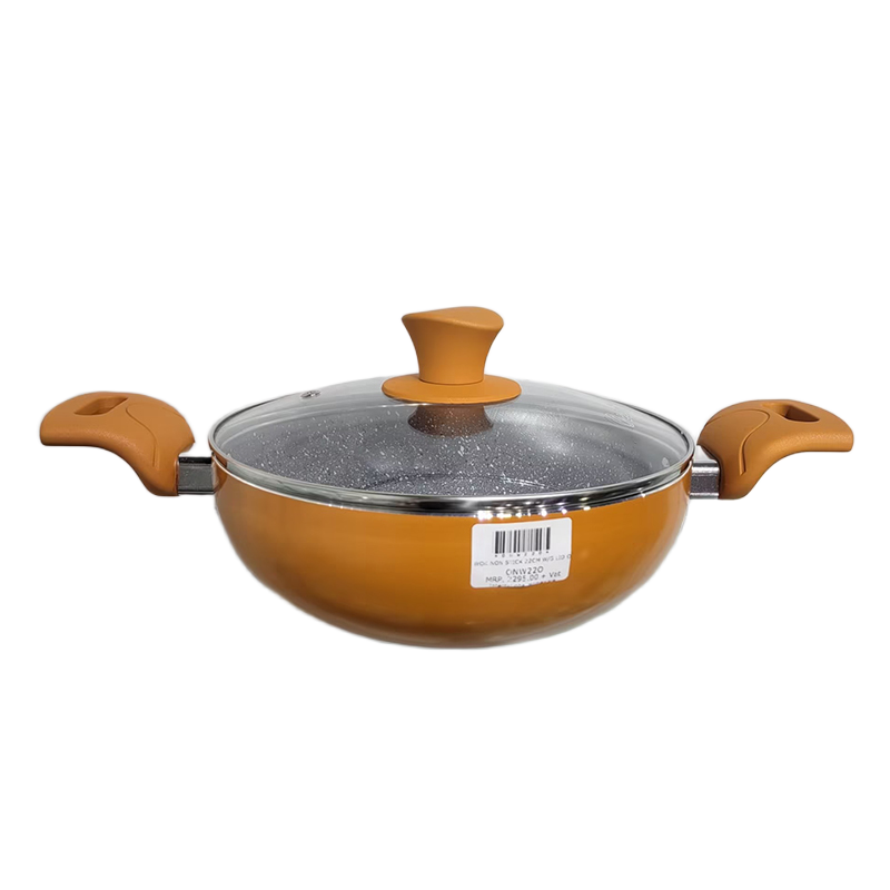 Picture of Ocean 32cm Shallow Non-Stick Stone Coating Cooking Pot with Glass Lid – ONC32SCS