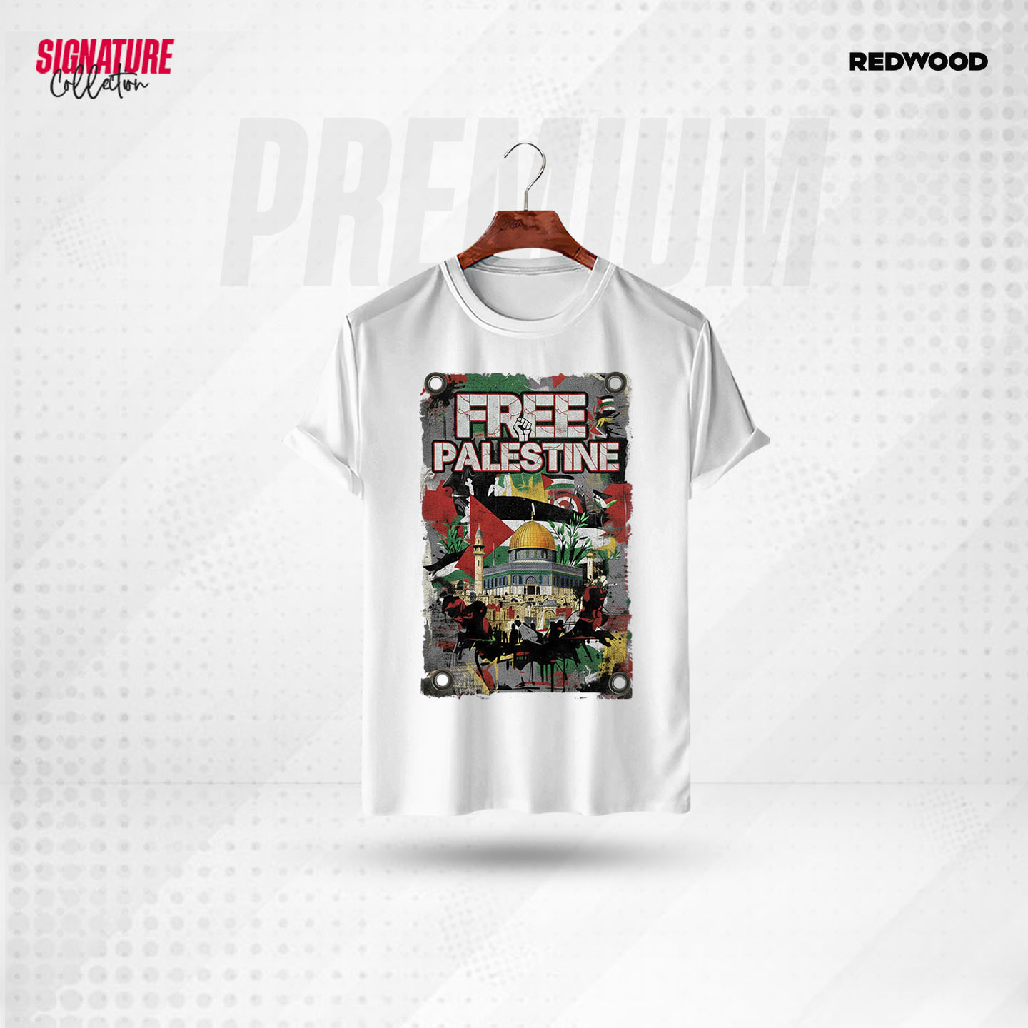 Picture of REDWOOD Premium - Free Palestine T-shirt