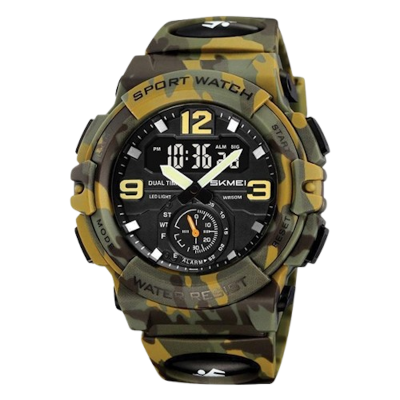 Picture of Skmei 2341 Men’s Camo Digital Watch – Army Green
