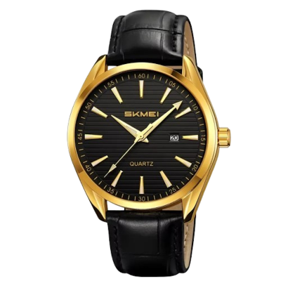 Picture of Skmei 2490 Elegant Golden Black Watch for Men