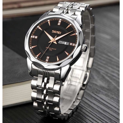 Picture of Skmei 9268 Silver & Black Men’s Premium Wristwatch