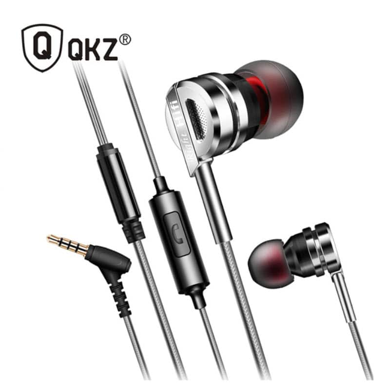 Picture of QKZ DM9 Zinc Alloy HiFi Headhone BASS Earbuds Metal Headset-Black
