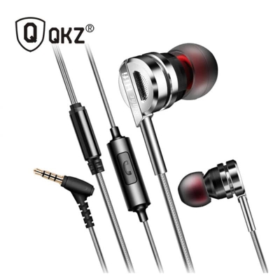 Picture of QKZ DM9 Zinc Alloy HiFi Headhone BASS Earbuds Metal Headset-Black