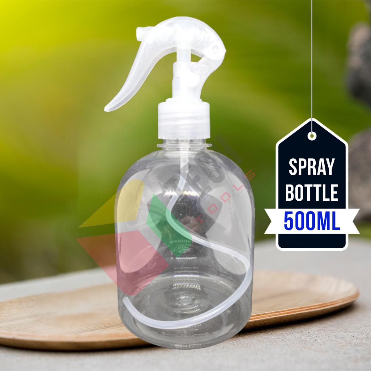 Picture of Spray Bottle 500ml with LOCK Switch Nozzle Flower Garden Water Disinfection Transparent