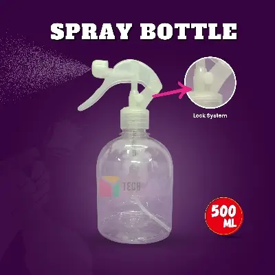 Picture of Spray Bottle 500ml with LOCK Switch Nozzle Flower Garden Water Disinfection