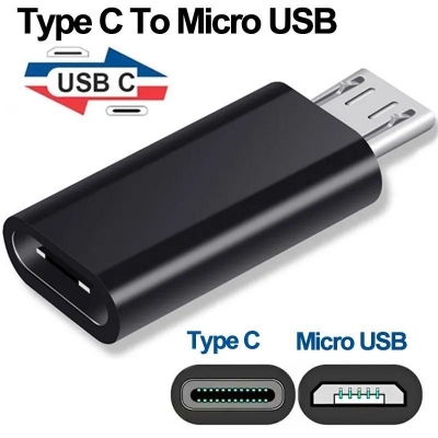 Picture of Type C to Micro USB Converter Type C Female to Micro USB Male Adapter