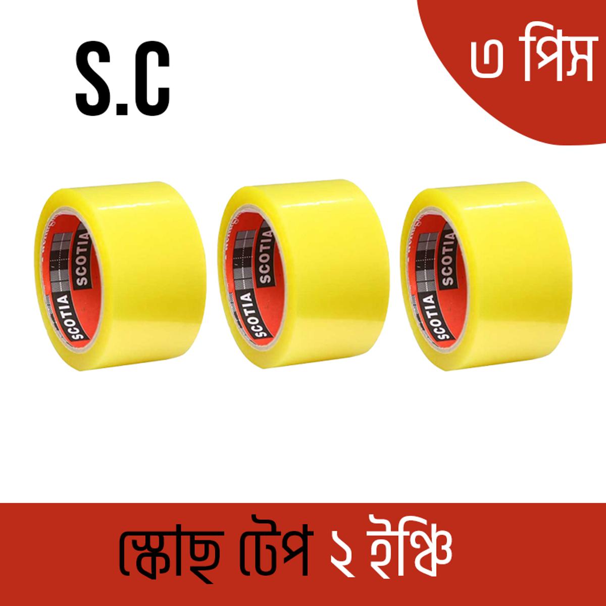 Picture of Scotch Tape - 2 inch 50 Yards (Transparent)3 Pcs