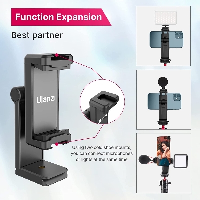 Picture of Ulanzi ST-22 360º Rotatable and Tiltable Mobile Holder Only With Double Cold Shoe Mount
