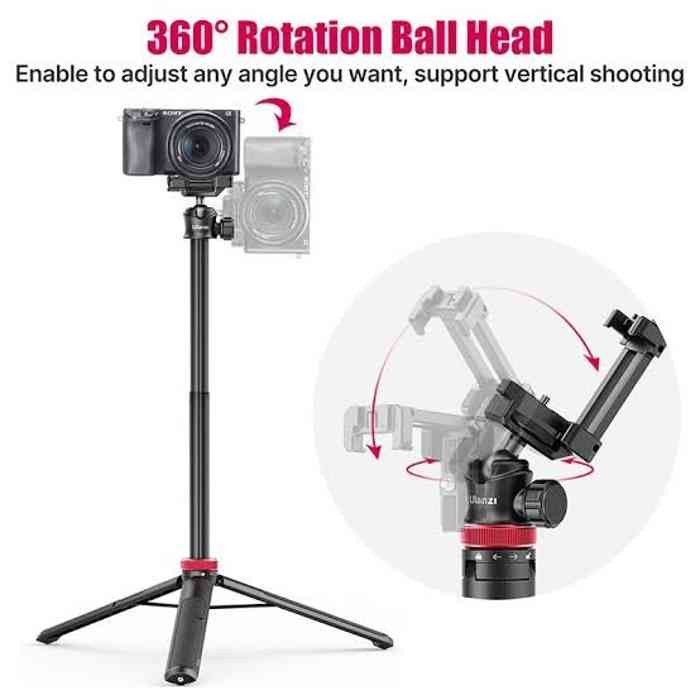 Picture of Ulanzi MT-44 Extendable Mini Tripod Stand Flexible Portable Selfie Stick with 360° Rotatable Ball Head