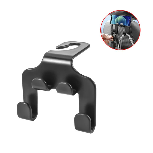 Picture of Car Seat Headrest Hook Storage Hanging For Back Seat Universal Interior Holder