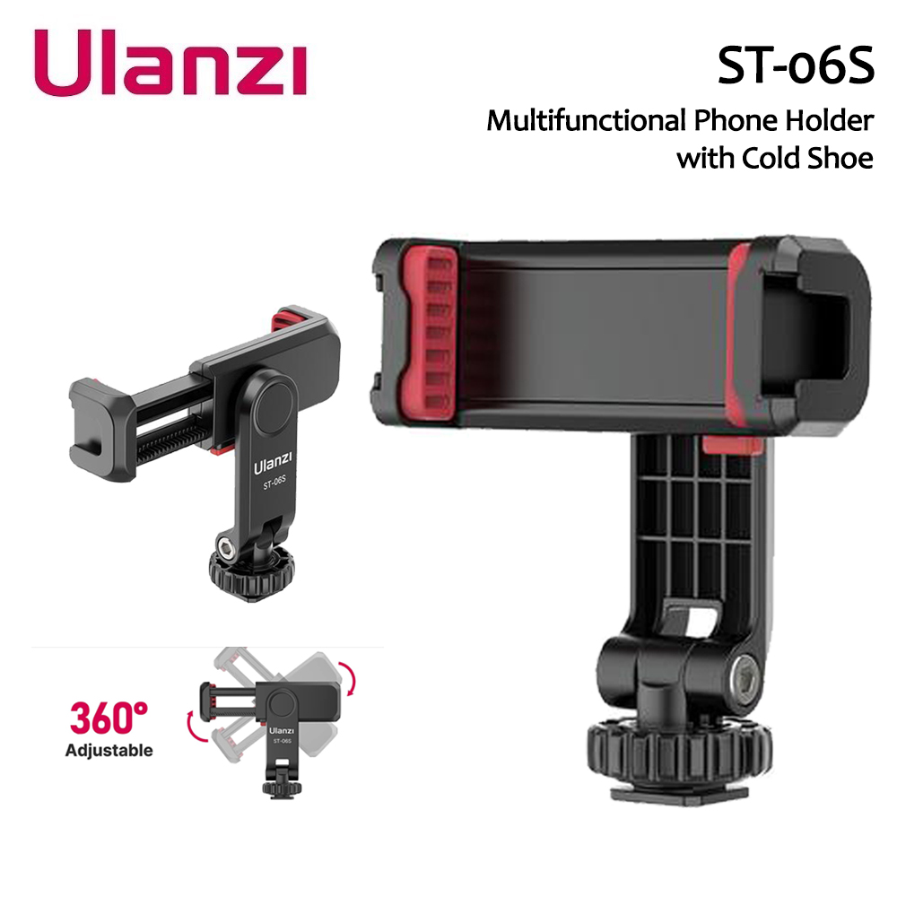 Picture of Ulanzi ST-06S Multi-Function Cold Shoe Smartphone Holder