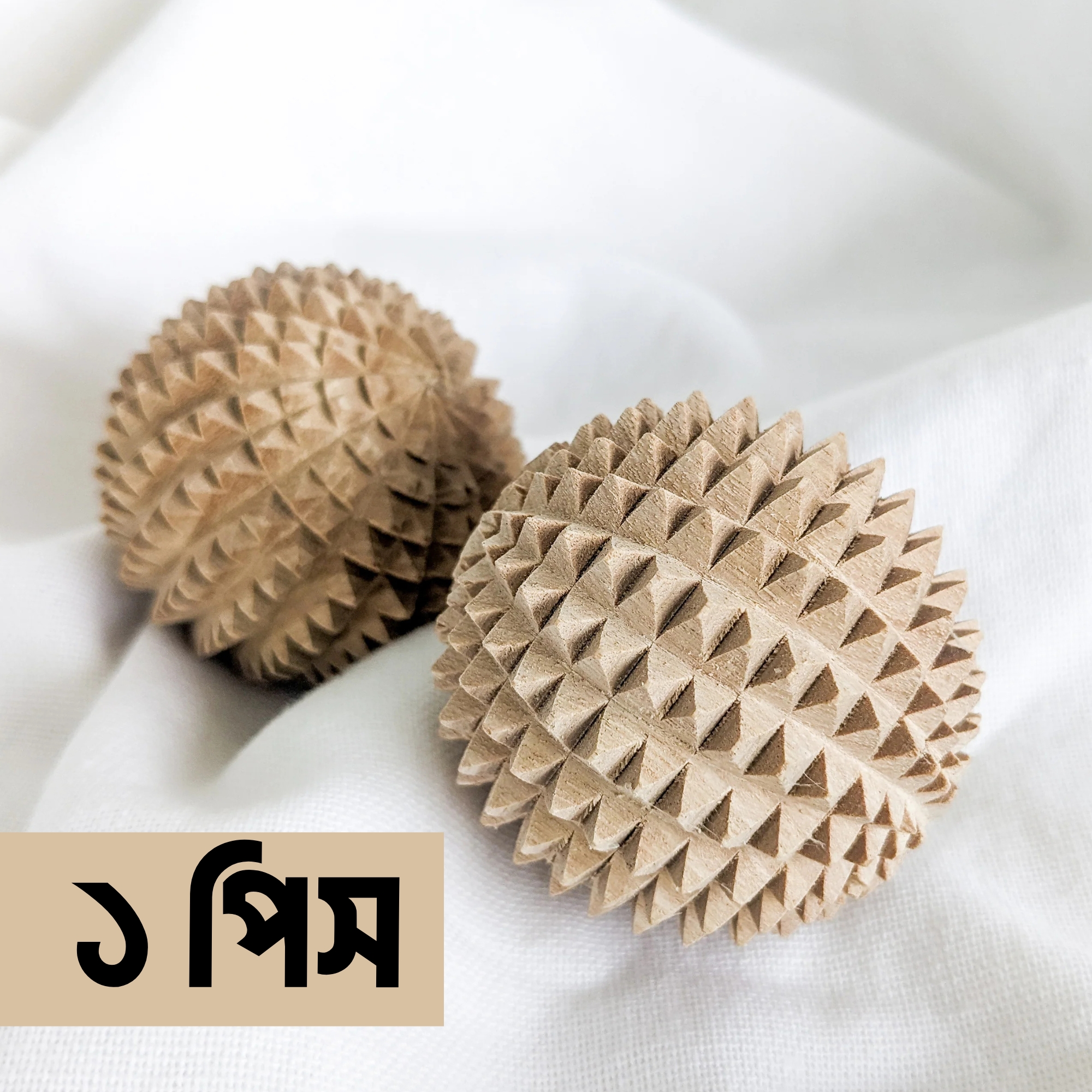 Picture of Acu Wooden Hand Roller Ball Massager (Advanced Quality) Home/Gym or Sports Exerciser for Men & Women