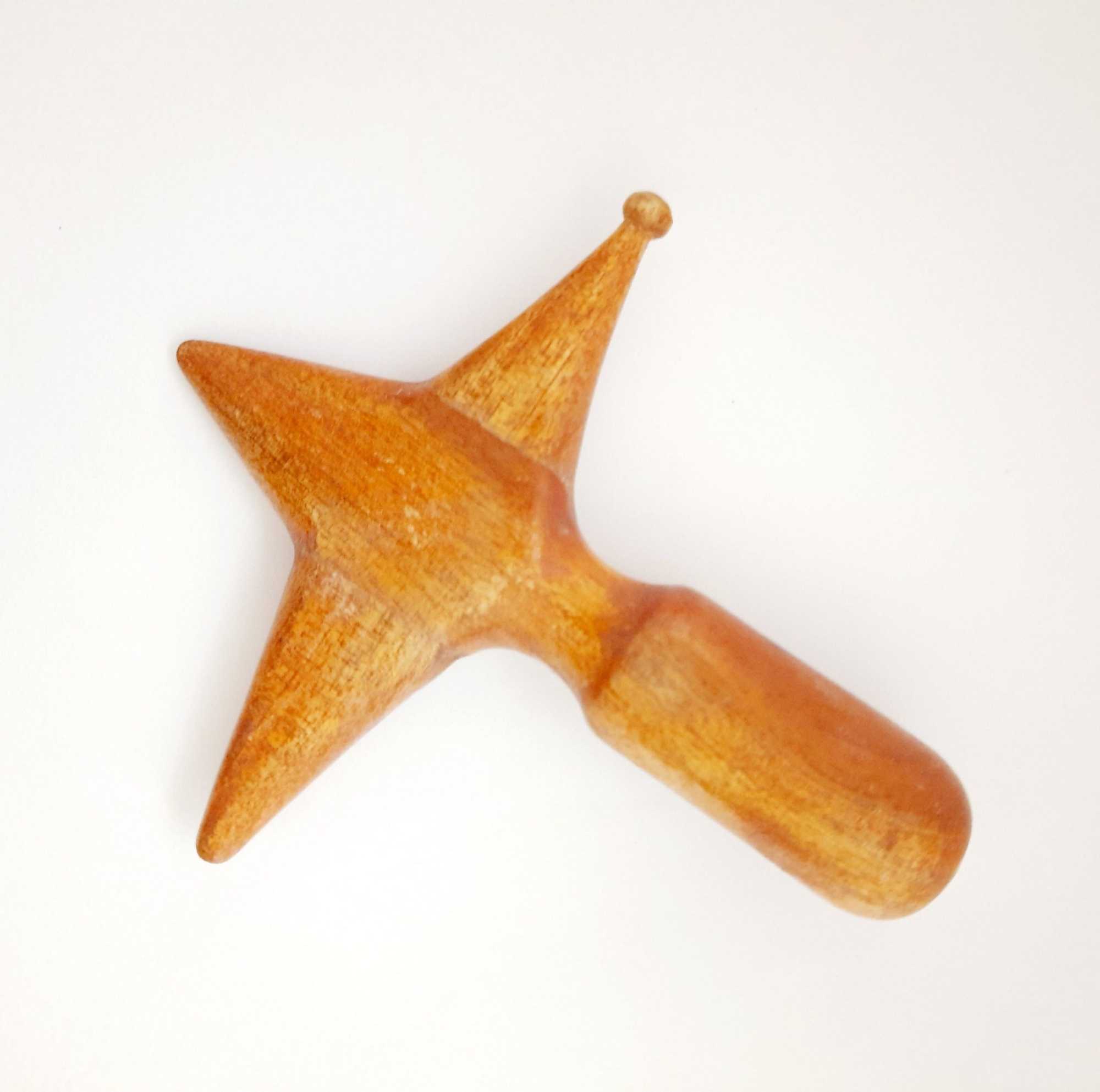 Picture of Wood Wooden Massager Tool Portable Cross Material Safety Wooden Sole Massager Handmade Traditional Expression Tool