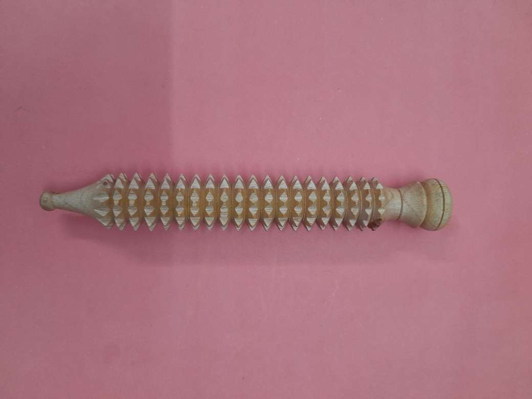 Picture of Acu Hand Roller Massager (Mahogany Wood) Home/Gym or Sports Exerciser for Men and Women 5 inch