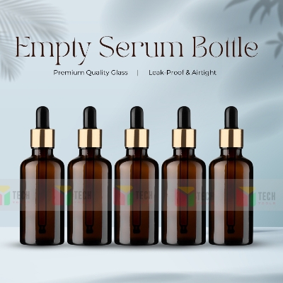 Picture of High-Quality 30ml Empty Glass Dropper Bottle – Ideal for Beauty Serums & Essential Oils- 5 pcs