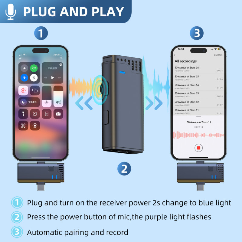 Picture of Jmary MW-16 2.4G Wireless Microphone For Mobile & Camera