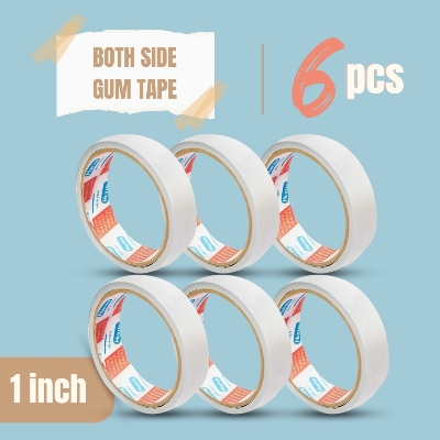 Picture of 1 inch Both Side Tape Use for All Purpose/ double side tape-6pcs