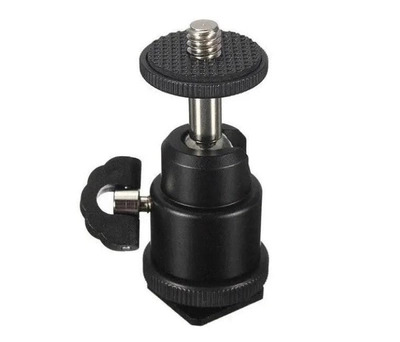 Picture of 1/4" Mini Smart Ball Head Bracket/Holder/Mount fr Camera Tripod hot shoe Hotshoe