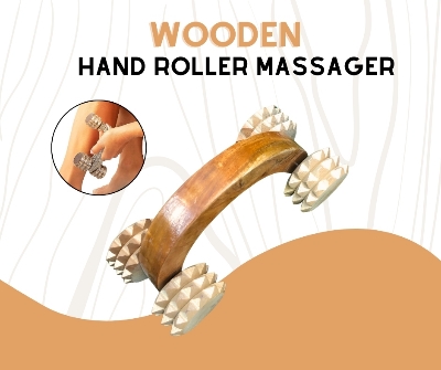 Picture of Wooden Body Massage Roller Manual Massager Acupressure Roller Relaxation Massage for Body Shoulders Back