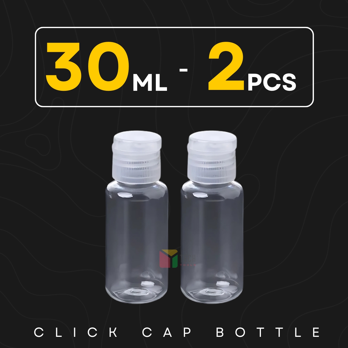 Picture of Plastic Oil Bottle Tiptop Cap 30Ml Transparent- 2pcs