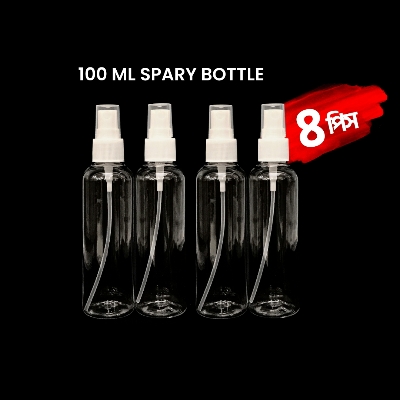 Picture of 100ml Spray bottle Transparent plastic bottle- 4pcs
