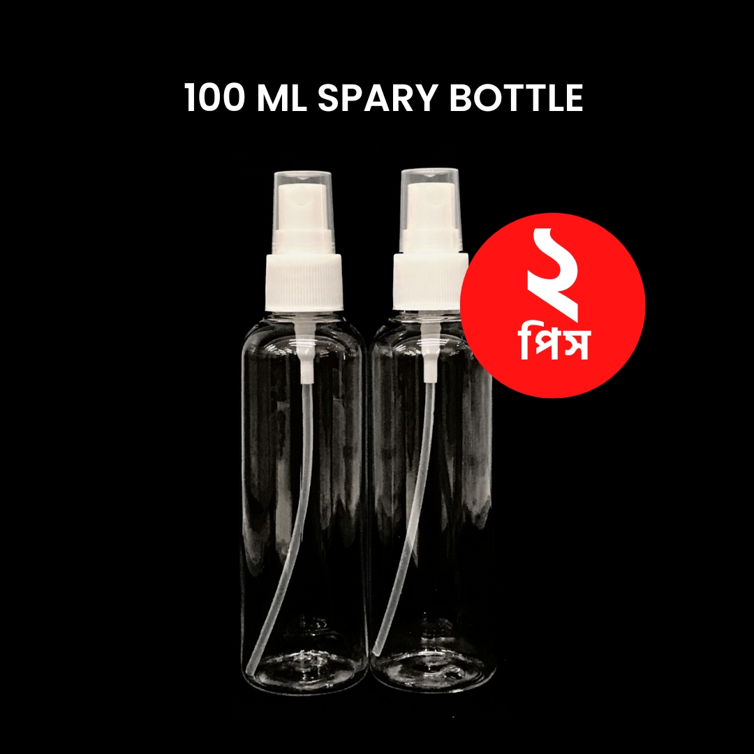 Picture of 100ml Spray bottle Transparent plastic bottle- 2 pcs