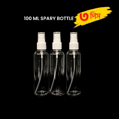 Picture of 100ml Spray bottle Transparent plastic bottle- 3pcs