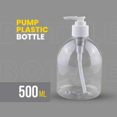 Picture of 500ml Refillable Empty Pump Plastic Bottle Hand Wash Pump Liquid Soap Dispenser