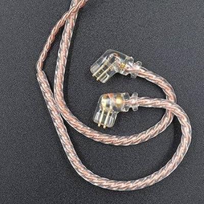 Picture of KZ Copper Cable "C" pin Replacement Cable With Mic compatible with KZ -ZSN, ZSN PRO, ZS10 PRO