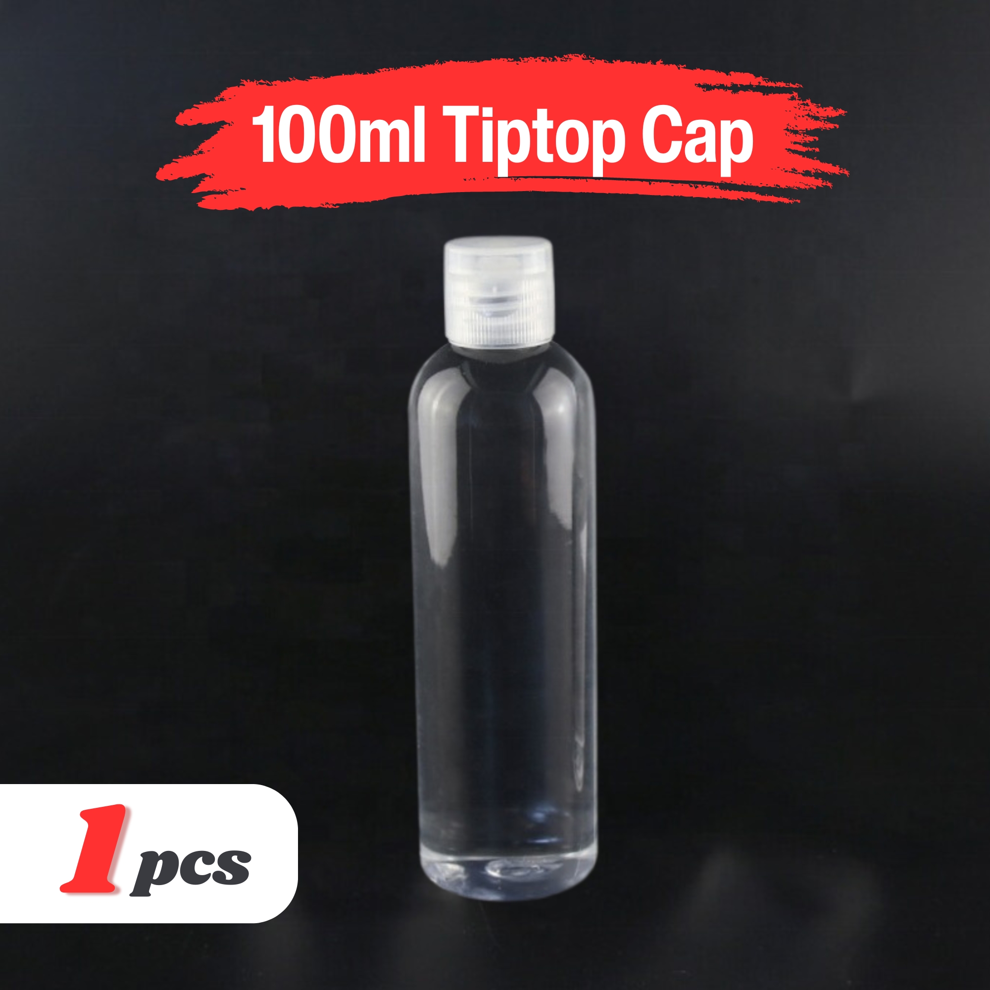 Picture of Plastic Oil Bottle Tiptop Cap 100Ml Transparent