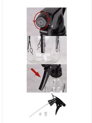 Picture of 350 ml Salon Trigger Sprayer: Sleek Design for Efficient Styling