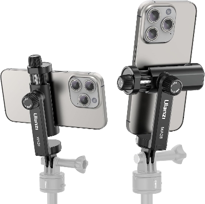 Picture of ULANZI MA28 360° Adjustable Phone Clip with Cold Shoe for Action Cameras and Tripods – Universal Phone Holder Adapter