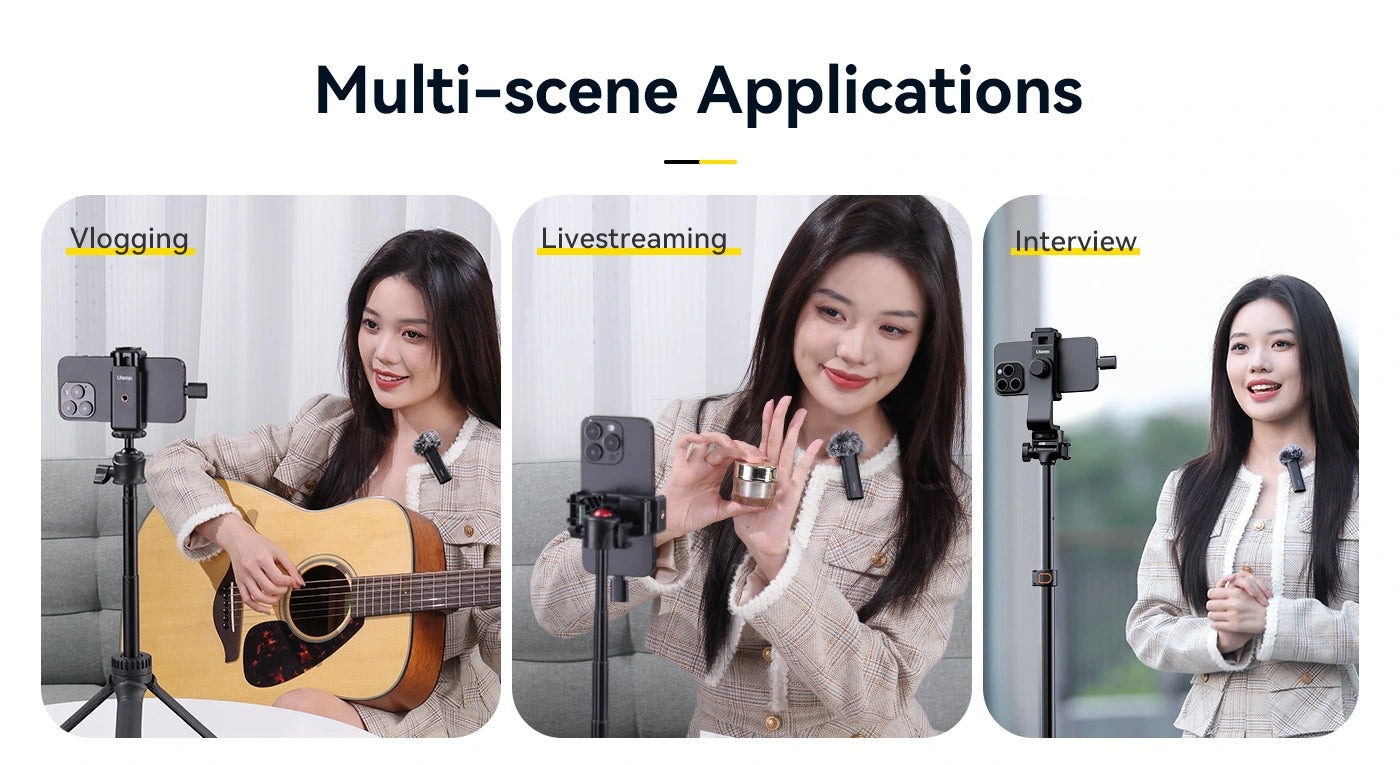 Picture of Ulanzi WM-10 Wireless Clip-on Microphone for Type-c Mobile