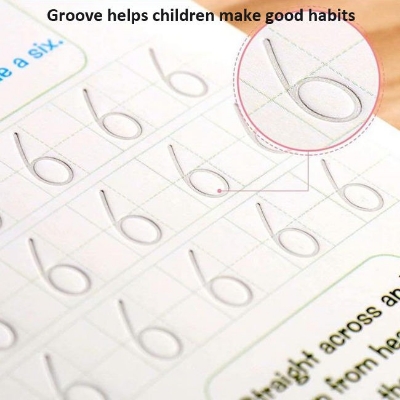 Picture of 5 PCS Set Magic Practice Book For Kids Handwriting 1 Pen, 5 sis and a gripper