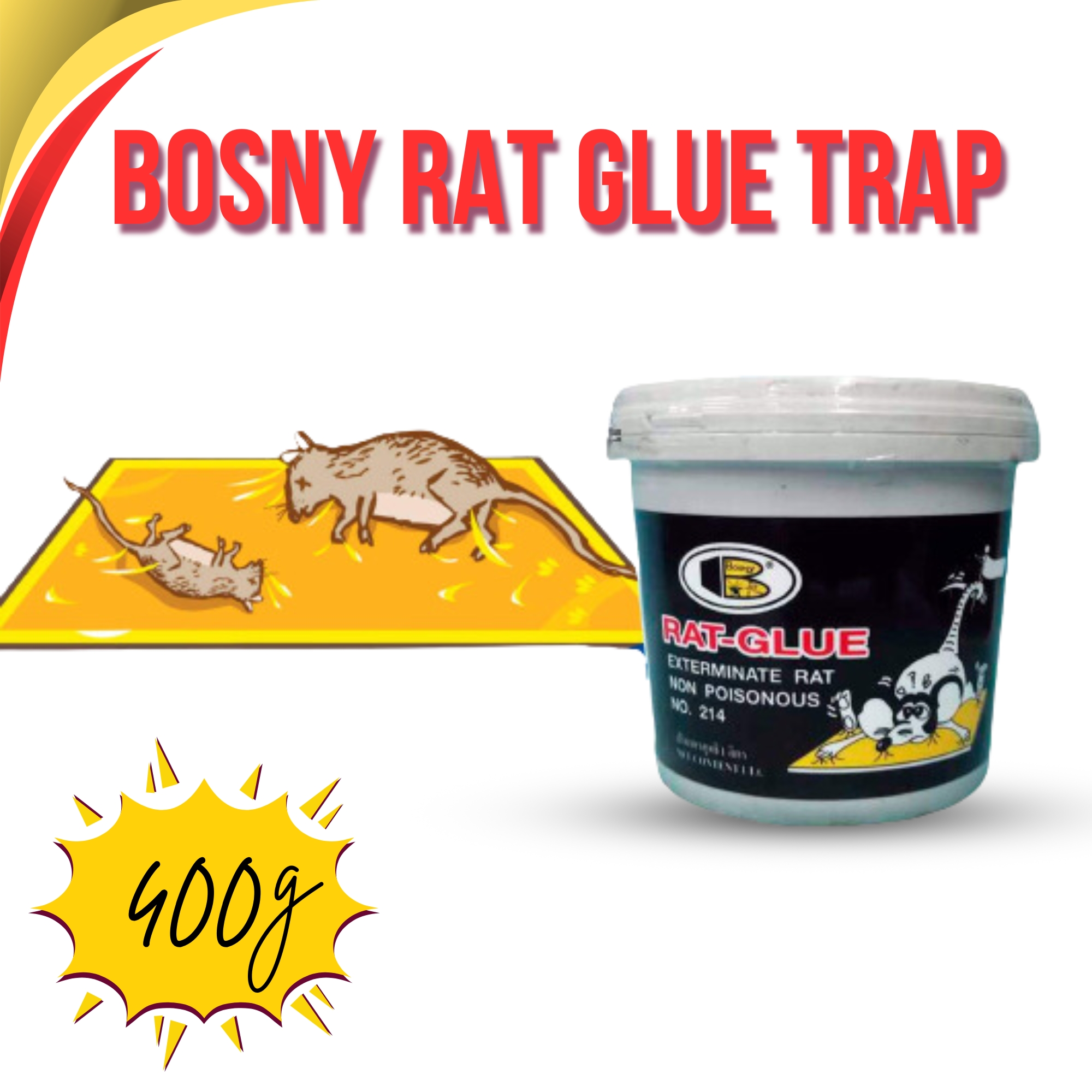 Picture of Bosny Rat Control Glue 400g