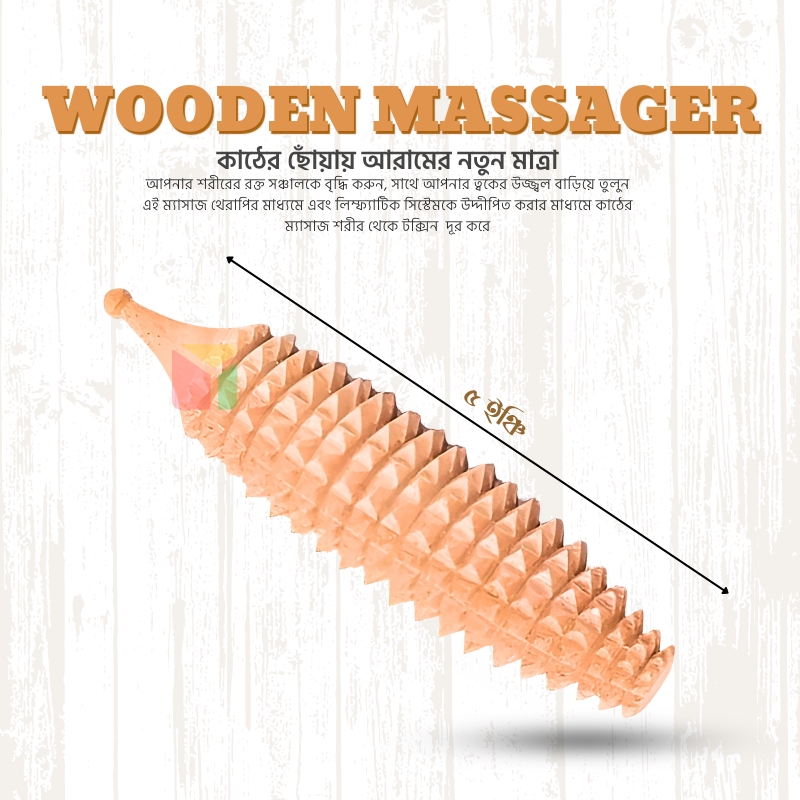 Picture of Acu Wooden Hand & Foot Roller Massager