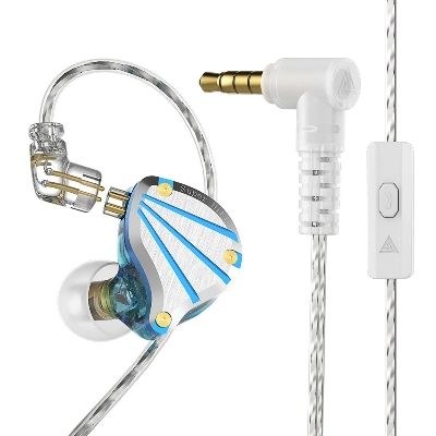 Picture of QKZ AK6 TITAN HIFI Wired In Ear Earphone Headphones with Microphone Stereo Noise Cancelling Headset for Sport Gym Gaming Earphone- 1 pcs ( Random Color)